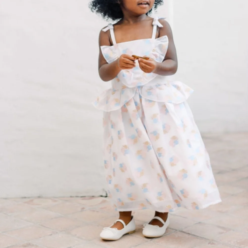 Janie and Jack Floral Embroidered Jacquard Dress